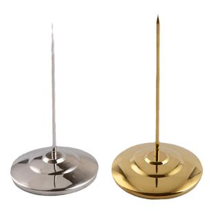 不锈钢菜单插 单据叉 小票插单器收据叉 插纸器 传票叉插单针纸插