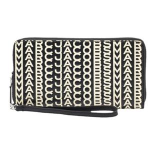 【新年特惠】MARC JACOBS/莫杰  羊皮老花设计长款钱包卡包零钱包