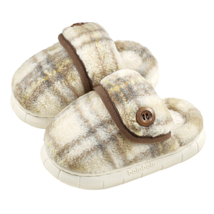 巴拉巴拉儿童棉拖鞋男童冬季宝宝室内家居静音加厚保暖女童毛毛鞋