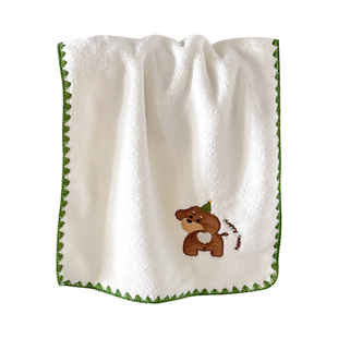 可爱毛巾女家用吸水速干不掉毛浴巾洗脸新款非全棉珊瑚绒学生裹巾