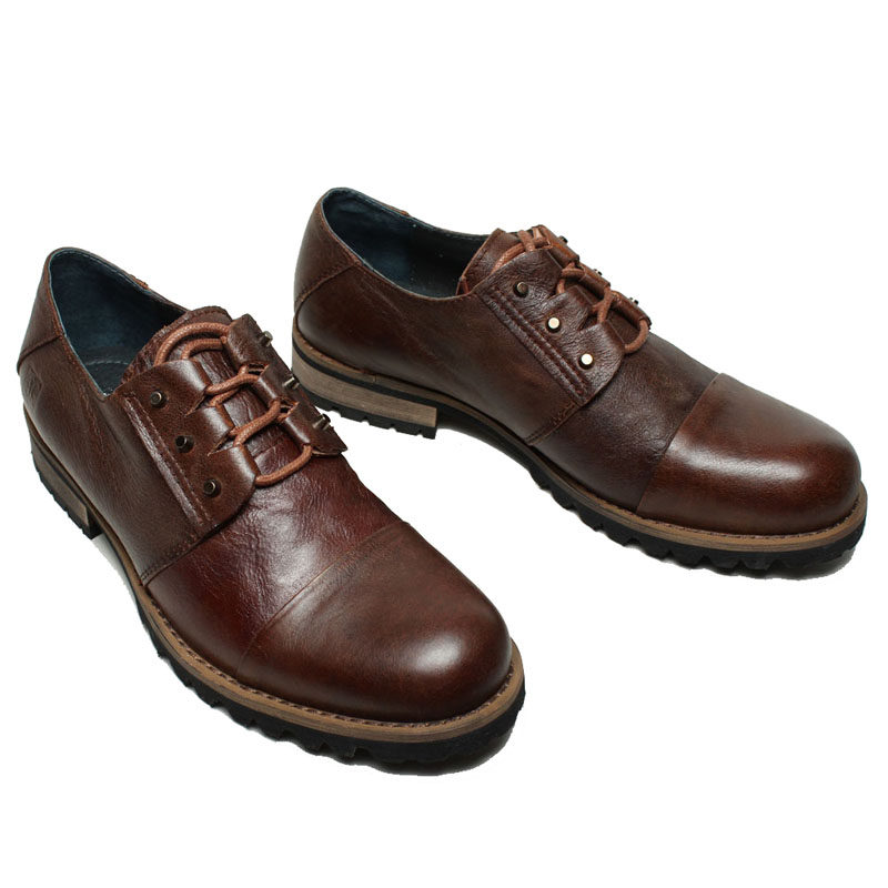 欧式正品男士复古马丁休闲皮鞋男 真皮圆头潮流鞋朋克风耐磨鞋子