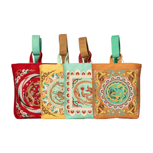 敦煌研究院文创包包国风汉服帆布袋帆布包博物馆手拎包小手提包女