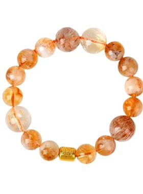 天然水晶招米大金霸手链