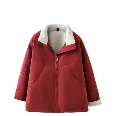 大码女装秋冬加绒加厚棉衣外套女