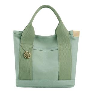 帆布单肩斜跨包女手提包日本千层包新款手拎包妈妈包女士迷你小包