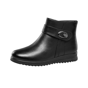 康奈女鞋2025冬季新品时尚休闲百搭短靴保暖加绒舒适日常通勤女靴