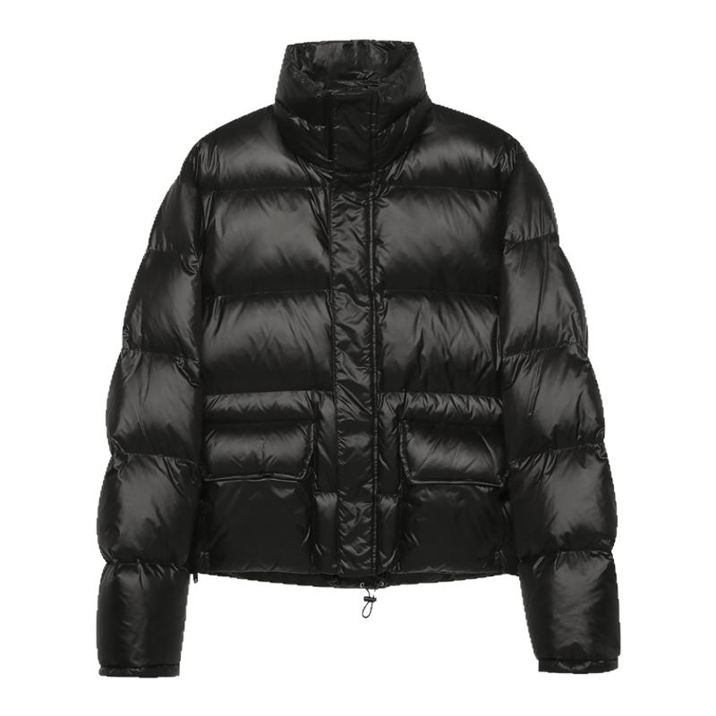 冬季新90白鹅绒羽绒服男短款潮牌立领加厚保暖御寒蓬松外套面包服