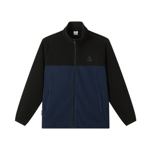 匹克摇粒绒立领抓绒外套男冬季针织休闲上衣保暖户外加绒冲锋内胆