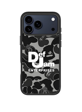 日本潮牌猿人头猩猩DJ联名街头潮流迷彩磁吸磨砂防摔个性适用于iphone17promax苹果手机壳