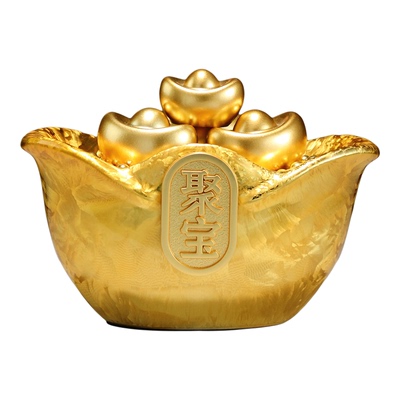 招财进宝聚宝盆装饰摆件