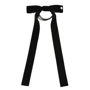 Sei Carina Y长丝带丝绒蝴蝶结发圈发飘带女扎头发饰新款小众