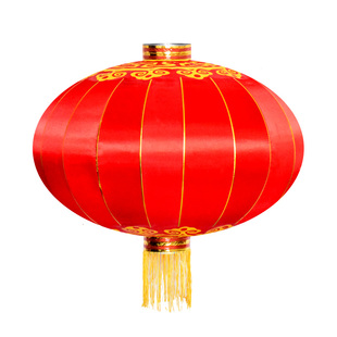 大红绸布铁口灯笼大门口阳台树上大街道路边挂饰户外防水防晒印字