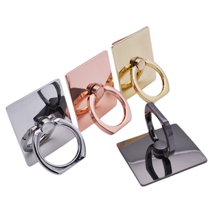 方形手机指环支架 电镀全金属方形指环扣支架背贴 360度旋转 支架