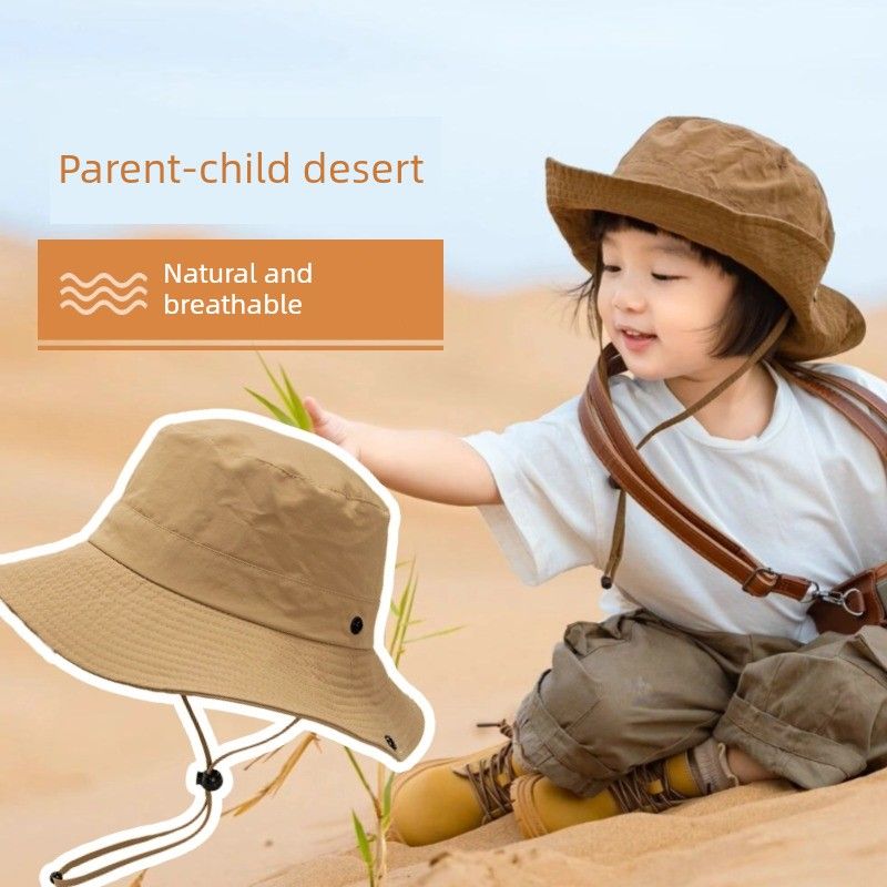 儿童亲子沙漠防晒帽遮阳帽旅游徒步帽子大西北青甘环线穿搭装备