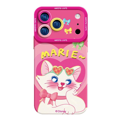 时尚玛丽猫适用iPhone17Promax手机壳新款苹果16Pro液态硅胶Ao3女ip15保护套超薄12可爱13软全包14pm好看11