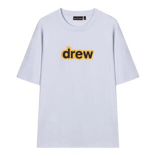 【官方】drew house经典字母款淡蓝色短袖T恤 26春男女同款