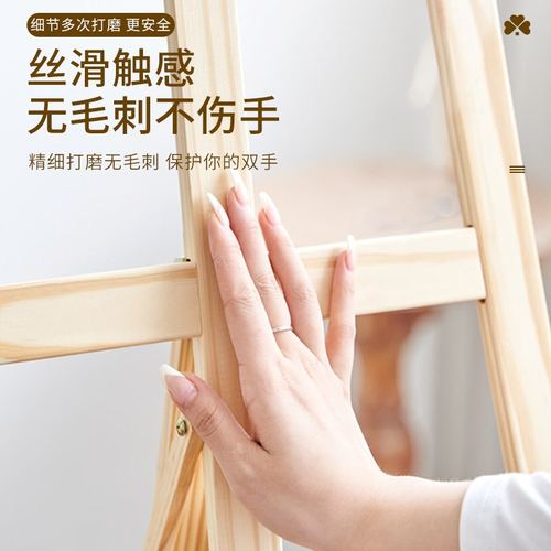 包邮1.5米松木画架可折叠支架素描婚庆画框展架迎宾写生升降