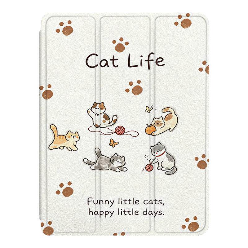 华为卡通猫咪平板保护壳