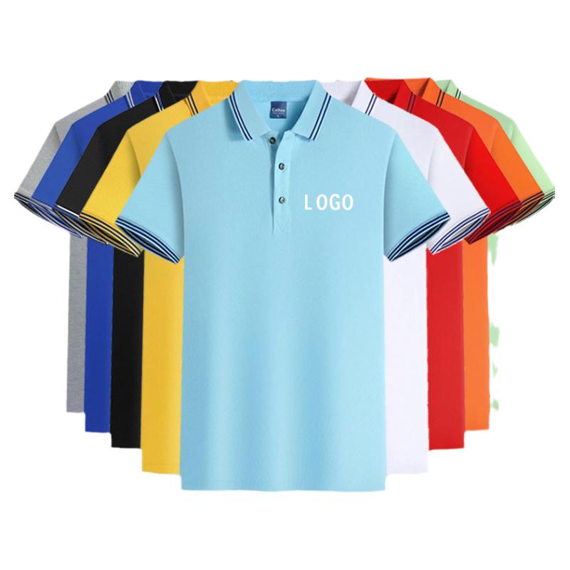 短袖工作服印字团体polo衫印logo广告文化衫定制员工夏装工衣定做