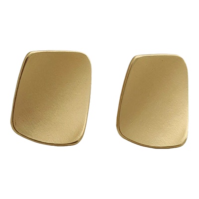 2025新款复古哑光金属耳钉网红