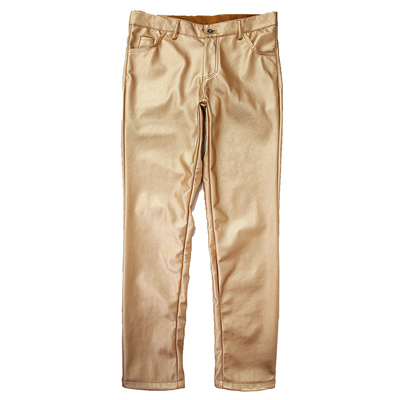 中青年男士皮裤弹力表演理发廊