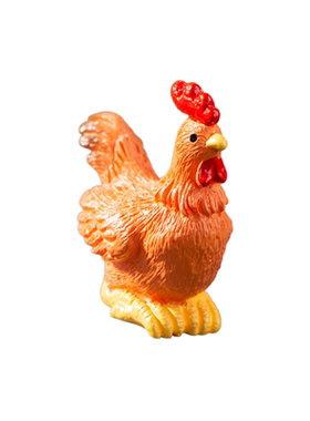 公鸡鸡蛋仿真农场苔藓微景观庭院