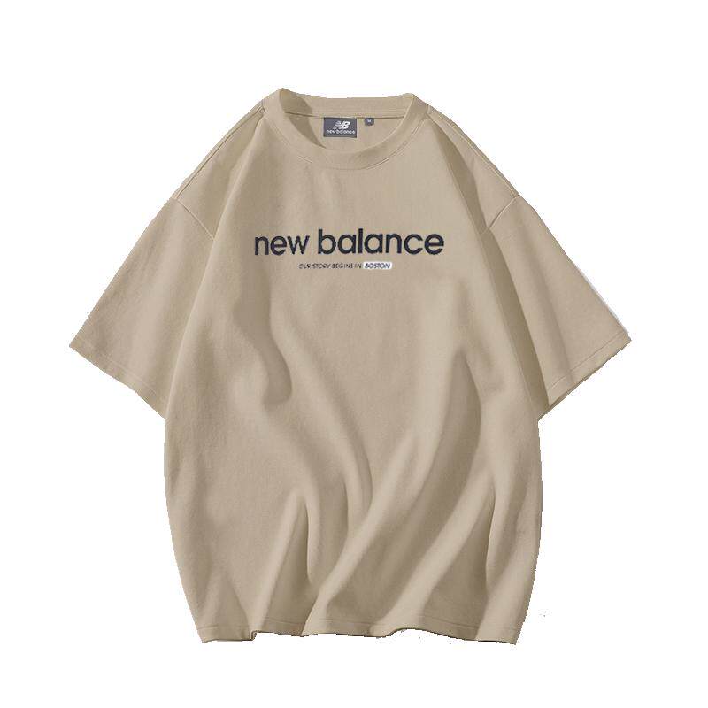 New Balance NB奥莱男士短袖t恤女夏季潮牌情侣宽松白凉感质感t恤