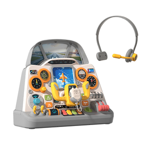 方向盘宝宝婴儿玩具0到6个月一岁幼儿益智儿童早教模拟飞机驾驶舱