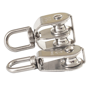 304不锈钢滑轮 单滑轮双滑轮 起重滑轮 定吊环滑轮钢丝绳滑车滑轮