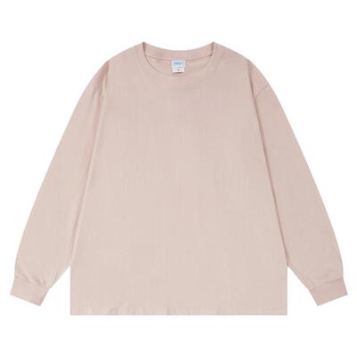 小尼力纯棉螺纹长袖T恤