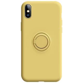 适用于苹果x手机壳液态硅胶iphonex全包防摔iphonexr简约纯色xsmax男女网红XR超薄软壳xmax创意指环支架ins风