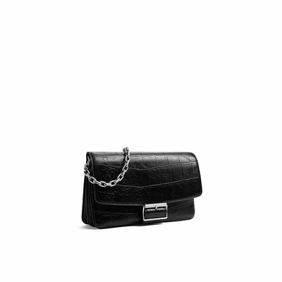 CHARLESKEITH鳄鱼纹链条小方包