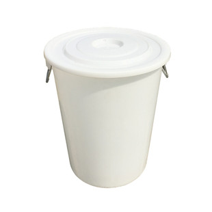 食品塑料桶圆形加厚储水桶装米装面水桶带盖大号腌菜酿酒发酵胶桶