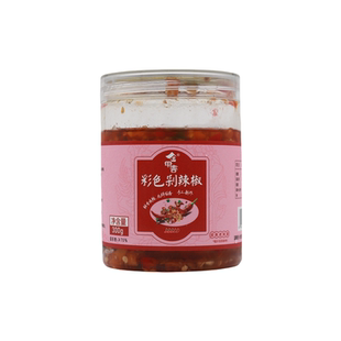 金甲吉彩色剁辣椒湖南衡阳农家手工制作辣椒酱调味品下饭菜300g