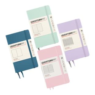 德国灯塔A6笔记本 LEUCHTTURM1917 A6便携口袋本 硬壳小号记事本 商务笔记本定制送礼高端文具空白横线