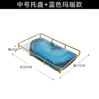 Средний номер модель Blue Agate Glass