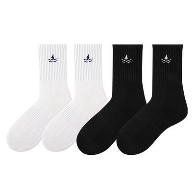 Navigare意大利小帆船抗菌防臭毛圈袜男士棉袜秋冬中筒袜