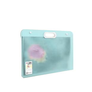 4开a3文件夹手提透明8K试卷收纳袋小学生用资料册多功能风琴文件袋美术作品收集整理神器画册奖状收纳册定制