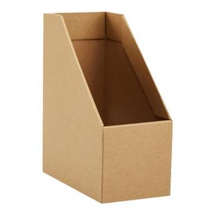 纸质A4书立盒家用学生书架整理盒书本收纳盒文件资料档案纸盒折叠