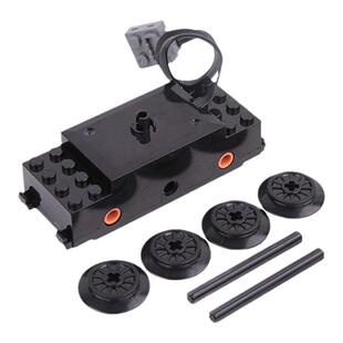 兼容小颗粒积木城市系列电动遥控货运火车列车积木改装配件马达套