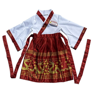 国学服装儿童汉服男女同款书生演出服学院风古装开学礼毕业礼服装