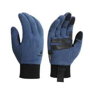 【Polartec100抓绒手套】拓路者耐磨山羊皮加绒保暖触屏手套内胆