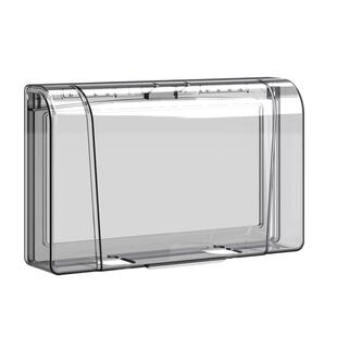 双86型开关防水罩浴室卫生间粘贴式防溅盒插座二位防水盒保护罩