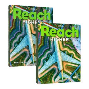 现货原版进口 美国国家地理出版社 Reach Higher Student Pack 4B 学生用书+练习册 儿童青少年英语教材 9780357366950
