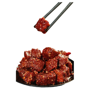 网红无添加郑新初烤鲜牛肉辣牛肉干粒香辣麻五香5包零食江西特产