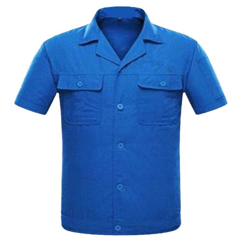 夏季工作服套装男女上衣工厂汽修服劳保服夏天薄款短袖长袖工装