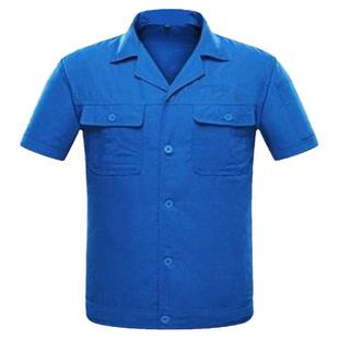 夏季工作服套装男女上衣工厂汽修服劳保服夏天薄款短袖长袖工装