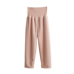 320g女士半边绒高腰家居裤 暖宫护肚 睡裤 加厚保暖家居服 冬款