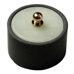 张小凤 玉石砚台书法专用文房四宝笔墨纸砚墨汁墨条墨池墨台墨盒歙砚火锅带盖原石毛笔磨墨初学迷你小墨碟