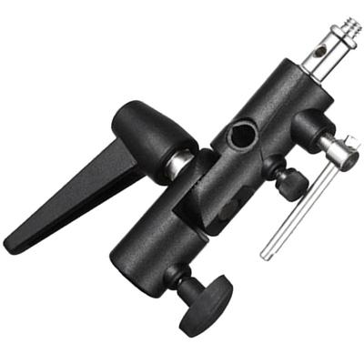 Selens/喜乐仕闪光灯座H型 S-050灯架脚架摄影伞触发引闪器通用全金属LED闪光灯柔光伞接口补光灯转换座配件